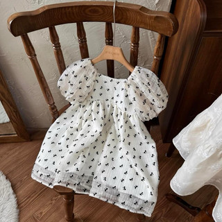 Váy nơ tay bồng Juni váy thiết kế P’ti chou
