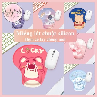 [MẪU MỚI] Lót chuột đệm tay chống mỏi silicon siêu mềm,mịn nhiều hình dễ thương LyLynails