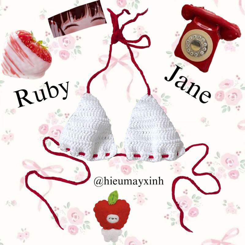 ‘RubyJane’ bikini ngọt ngào🦢 coquette aesthetic✨
