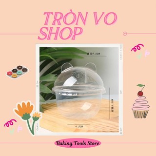 Hộp pet tròn nắp tai gấu 95-250u