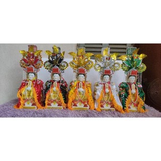 Tượng năm mẹ ngũ hành cao 30 cm , kèm áo mão và chuỗi.