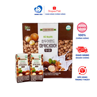 Sữa hạt macca, hạnh nhân KC Health Hàn Quốc 190ml