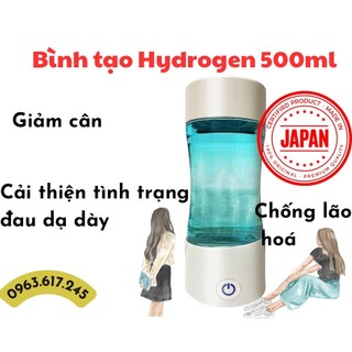 [Sẵn, Made in japan ] - 500ml- Bình tạo Hydrogen 500ml giảm cân, detox cao cấp