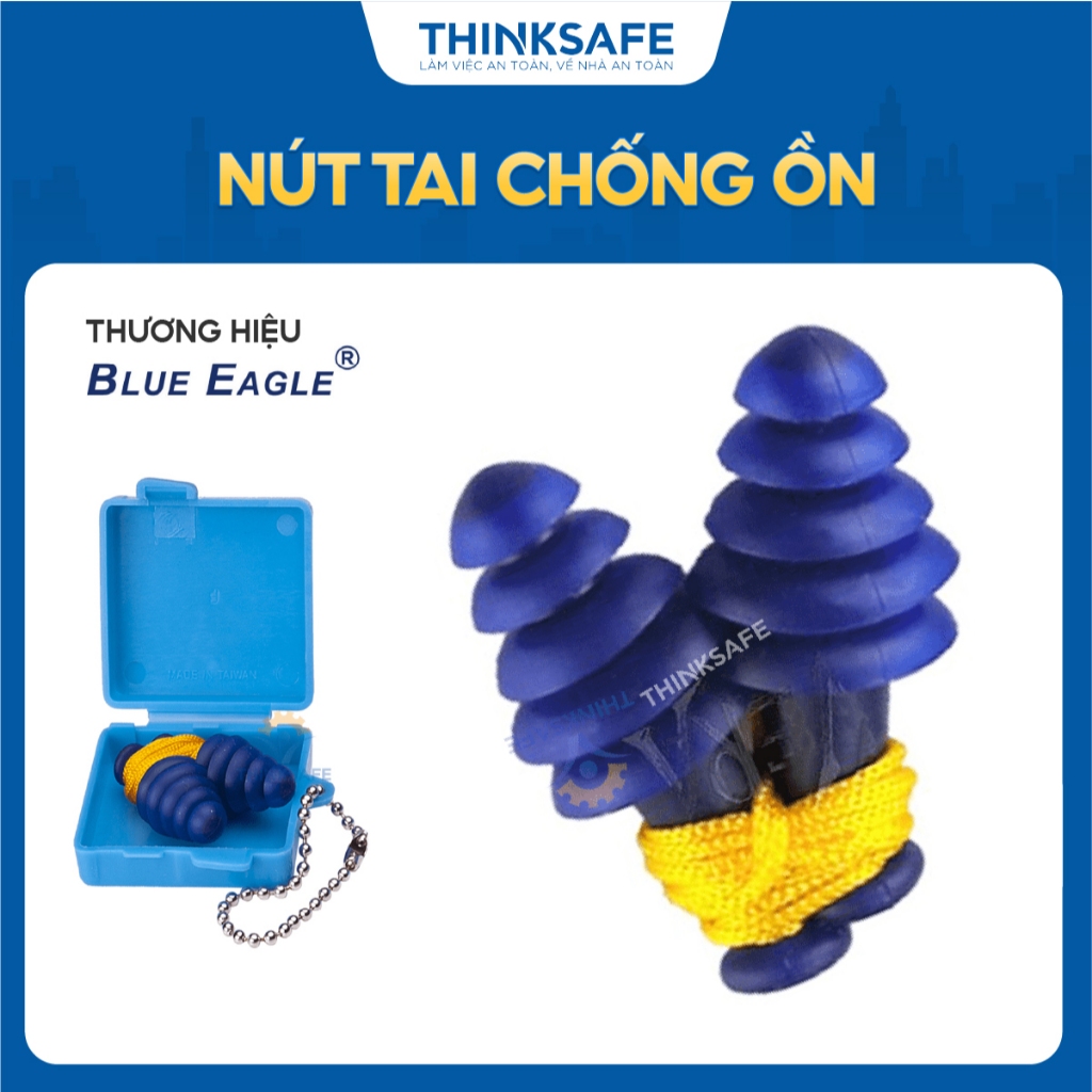 Combo 5 Cặp Nút Tai Giảm Ồn Blue Eagle Np363 - Nút Tai Chống Ồn 5 Tầng Sử Dụng Nhét Tai Giảm Độ Ồn 25Db - Thinksafe
