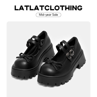 [ MỞ BÁN - HOẢ TỐC 2H ] Giày lolita hai quai đế cao 5cm, chất liệu da mịn lì không bong tróc thời trang - latlatclothing