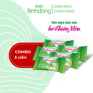  5 Viên ngậm thảo mộc ho Thiên Môn - Hỗ trợ giảm ho giảm đau rát họng