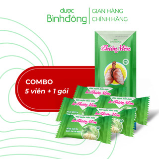 5Viên ngậm thảo mộc ho Thiên Môn và 1 Thiên Môn gói 15ml-Hỗ trợ giảm ho giảm đau rát họng