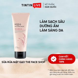 [CẬN DATE] Sữa rửa mặt gạo The Face Shop Rice Water Bright Foaming Cleansing 150ml Hàn Quốc HSD Tháng 7/2024