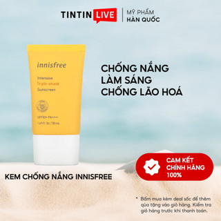Kem chống nắng Innisfree Intensive Triple Care Suncreen SPF50+ Pa++++ 50ml