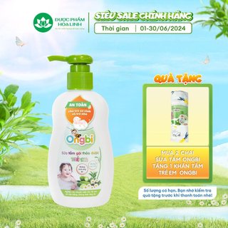 Sữa tắm gội thảo dược trẻ em Ongbi 200ml - An toàn cho trẻ sơ sinh và trẻ nhỏ