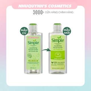 Nước Hoa Hồng Simple Kind To Skin Soothing (200ml)