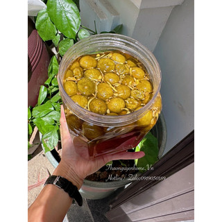 Sấu ngâm đường phèn kết tinh