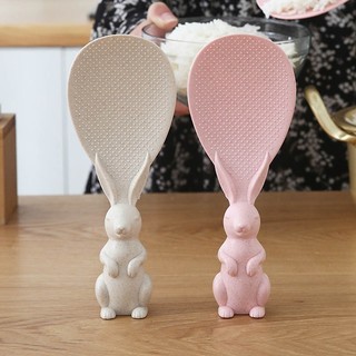 Muôi Xới Cơm FAUGET Hình Thỏ Dễ Thương, Kiểu Dáng Cute, Nhựa Chất Lượng Cao, An Toàn