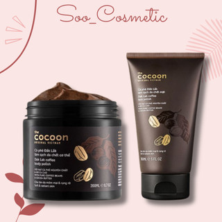 Tẩy da chết mặt và body cà phê Đắk Lắk Cocoon cho làn da mềm mại & rạng rỡ -