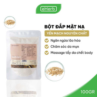 Bột Yến Mạch Nguyên Chất Đắp Mặt Nạ Chống Lão Hóa, Ngừa Mụn MILAGANICS 100gr (Túi Zip)