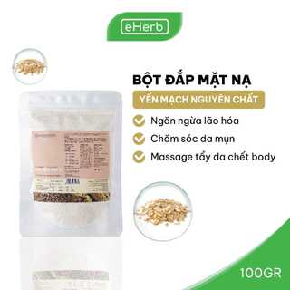 Bột Yến Mạch Nguyên Chất Đắp Mặt Nạ Chống Lão Hóa, Ngừa Mụn MILAGANICS 100g (Túi Zip)