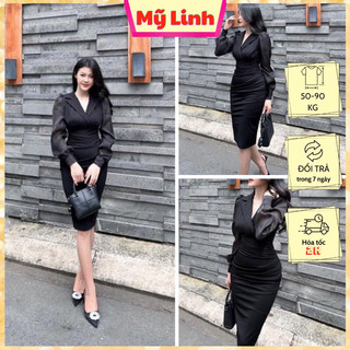( Đủ size 55-90ky) Đầm bigsize đi tiệc siêu xinh che bụng (1040)