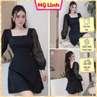 ( Đủ size 55-90ky) Đầm bigsize đi tiệc siêu xinh che bụng (1021)