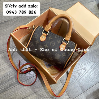 Túi trống hoa nâu size 18 fullbox