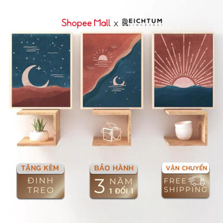 Decor phòng ngủ chill SET3 của REICHTUM - Tranh treo tường/ Nhà/ Tráng gương/ Chất vải bền bỉ