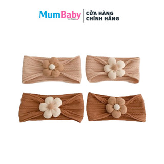 Turban băng đô bông hoa phong cách hàn quốc cho bé