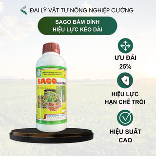 Chai Phân Bón Sago Bám Dính Hiệu Lực Kéo Dài Hạn Chế Trôi - 1 Lít