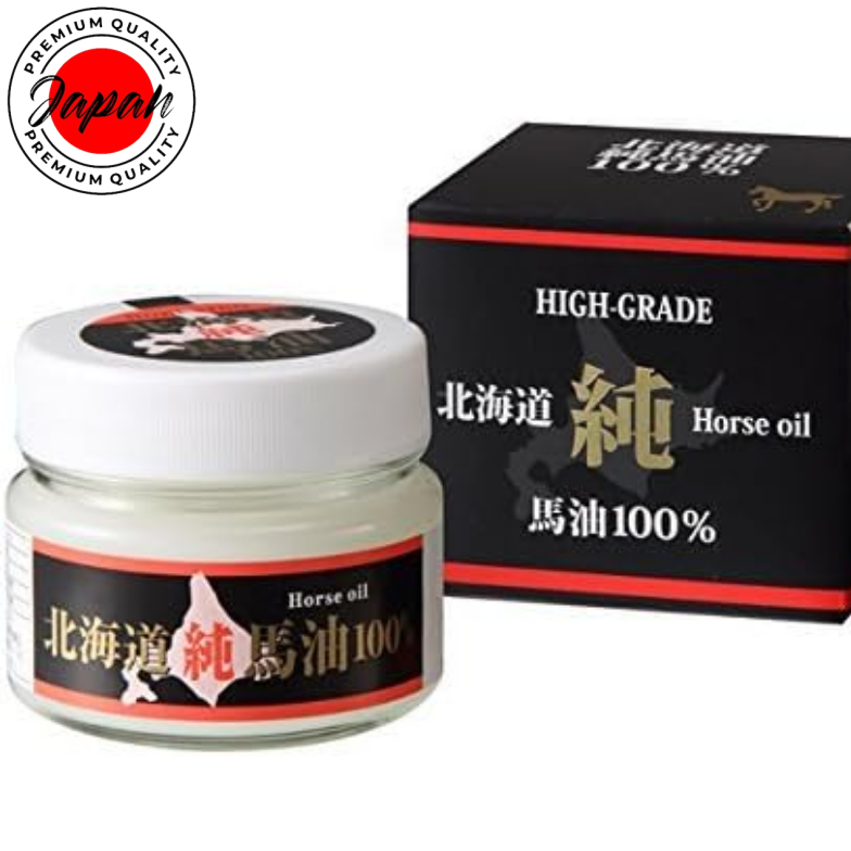 Hokkaido High Grade Pure Horse Oil Cream 80g (100% horse oil) No coloring, no additives, natural Mad