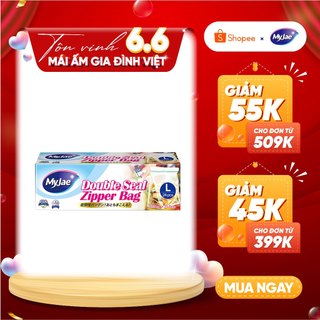 Túi zip đựng thực phẩm chất liệu PE MyJae có đáy đứng trong suốt, bảo quản thực phẩm an toàn