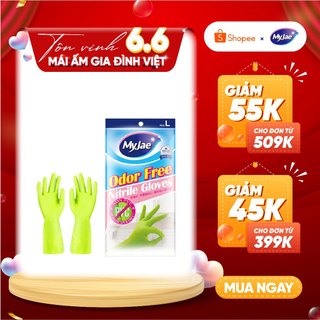 Găng tay Nitrile không mùi MyJae rửa chén, bát, dọn dẹp nhà cửa