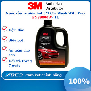 Xà bông rửa xe bọt tuyết, phủ bóng sơn xe 2in1 3M car wash with wax - nước rửa xe ô tô ,xe máy - 3M CHÍNH HÃNG
