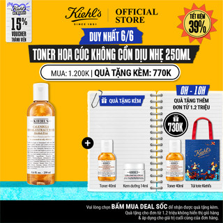 Nước cân bằng Hoa Cúc Kiehl's Calendula Herbal Extract Alcohol-Free Toner 250ML