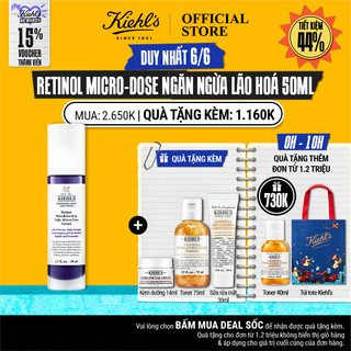Tinh chất giúp da tái tạo, căng mướt & sáng khỏe Kiehl's Retinol Micro-Dose 50ml