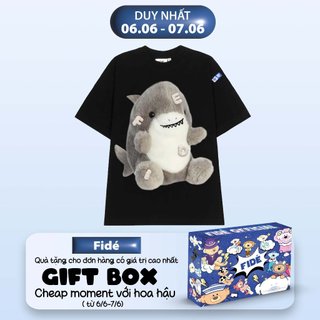 Áo thun FIDE cá mập Baby Shark phông unisex nam nữ form rộng cổ tròn ulzzang BABY SHARK 02