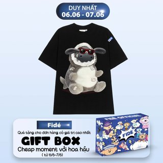 Áo thun FIDE shark unisex form rộng cổ tròn SHARK CUTE - AT11