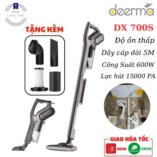Máy hút bụi cầm tay deerma dx700s dx700 dx900 600w 15000pa 3 loại đầu hút bh 12 tháng chính hãng