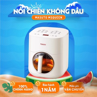 Nồi chiên không dầu Masuto MSQueen 6L màn hình cảm ứng đốt 2 tầng đối lưu không cần trở lật