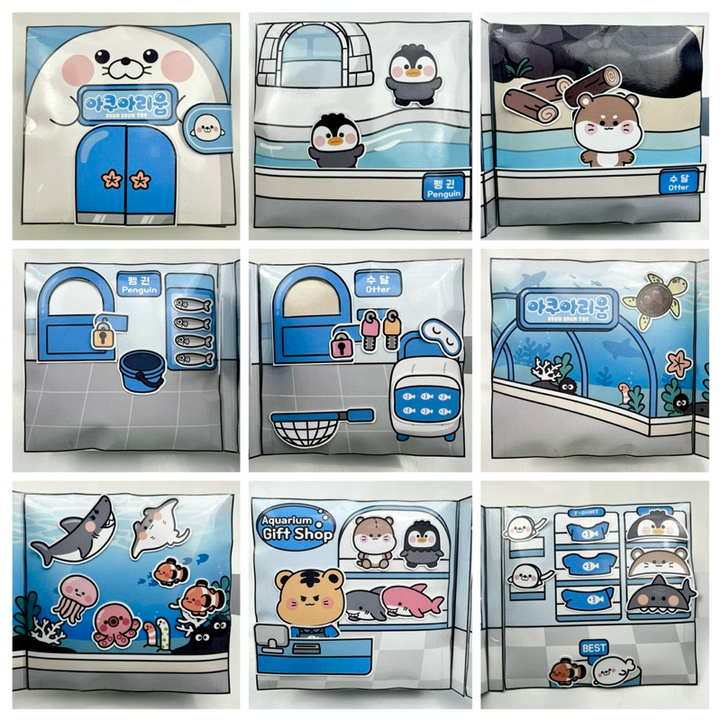 (SÁCH SQUISHY NHỒI BÔNG) Khám phá thuỷ cung sách giấy