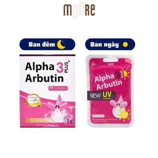 Bột Kích Trắng Alpha Arbutin 3plus ngày và đêm vỉ 10 viên