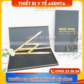 Thước đo chân mày tỷ lệ vàng trong phun xăm thẩm mỹ