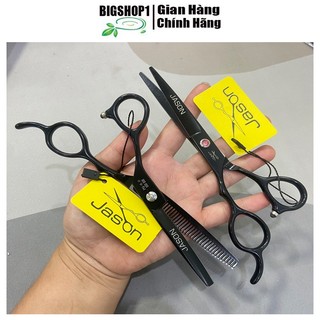 Kéo cắt tóc tay trái nhật bản sắc bén,tặng kèm bao da + lược Jason 6.0
