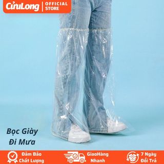 Bọc Giày Trời Mưa chống nước đi mưa ủng bọc giày bảo vệ ống cao