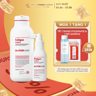 Bộ Dầu Gội Hỗ Trợ Mọc Tóc  Và Xịt Kích Mọc Tóc Giúp Giảm Gãy Rụng Cho Mọi Loạn Da Đầu Dr.FORHAIR