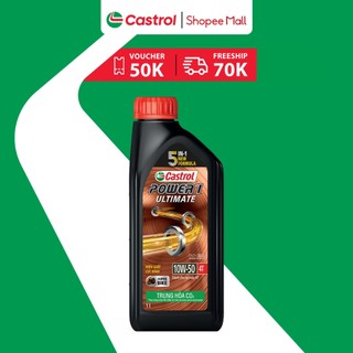 Dầu nhớt xe số và xe phân khối lớn Castrol POWER1 ULTIMATE SUPERBIKE 4T 10W-50 1L