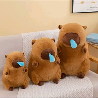 Gấu bông chuột lang capybara(Mũi liền ) gấu bông capybara cao cấp mềm êm vãi mịn