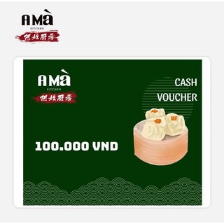 Hồ Chí Minh [Evoucher] A MÀ KITCHEN Phiếu quà tặng trị giá 100.000 VND