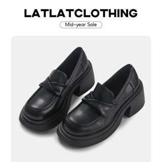 [ SẴN FULLSIZE ] Giày oxford cổ thấp đế cao 6cm dành cho nữ - Đế bằng cao 6cm cá tính phong cách Anh Quốc - latlat