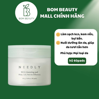 Pad làm sạch và tẩy trang NEEDLY Mild Cleansing Pad 60 miếng
