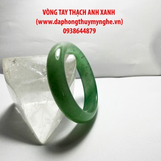 Vòng tay thạch xanh tự nhiên của xưởng chế tác đá phong thủy mỹ nghệ an an