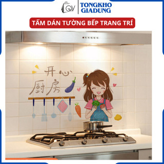GIấy dán tường bếp trang trí, tranh dán tường nhà bếp tiện ích