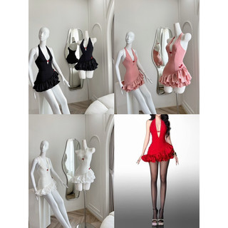 [MMUSE STORE] VIDEO - Đầm yếm tiệc bèo đính tag phụ kiến quyến rũ sexy